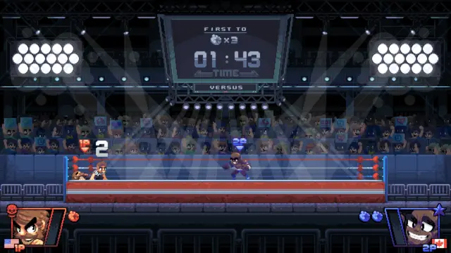 Ref making a 2-count against a fallen The Brawler